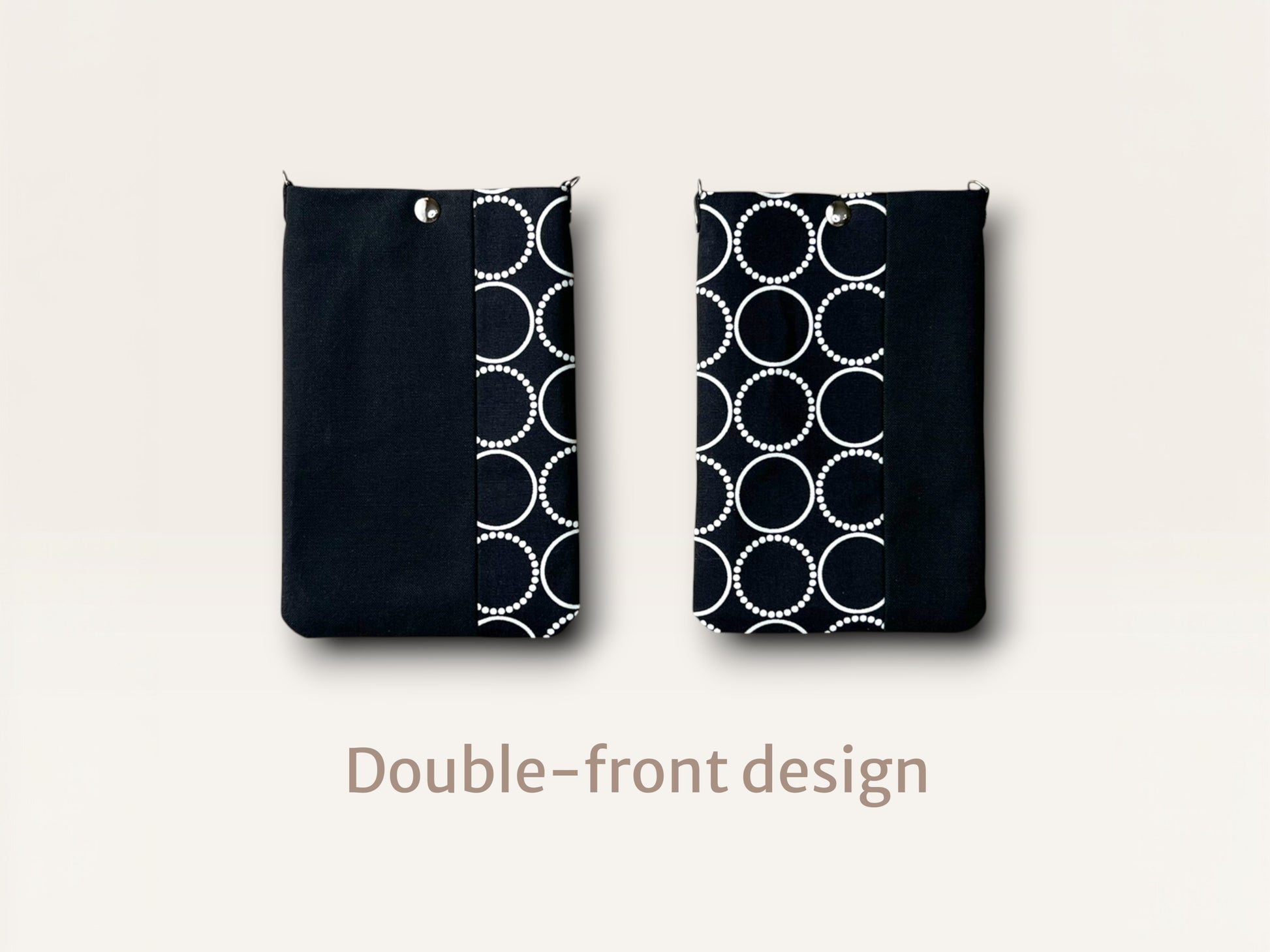 Black×Circle Phone bag