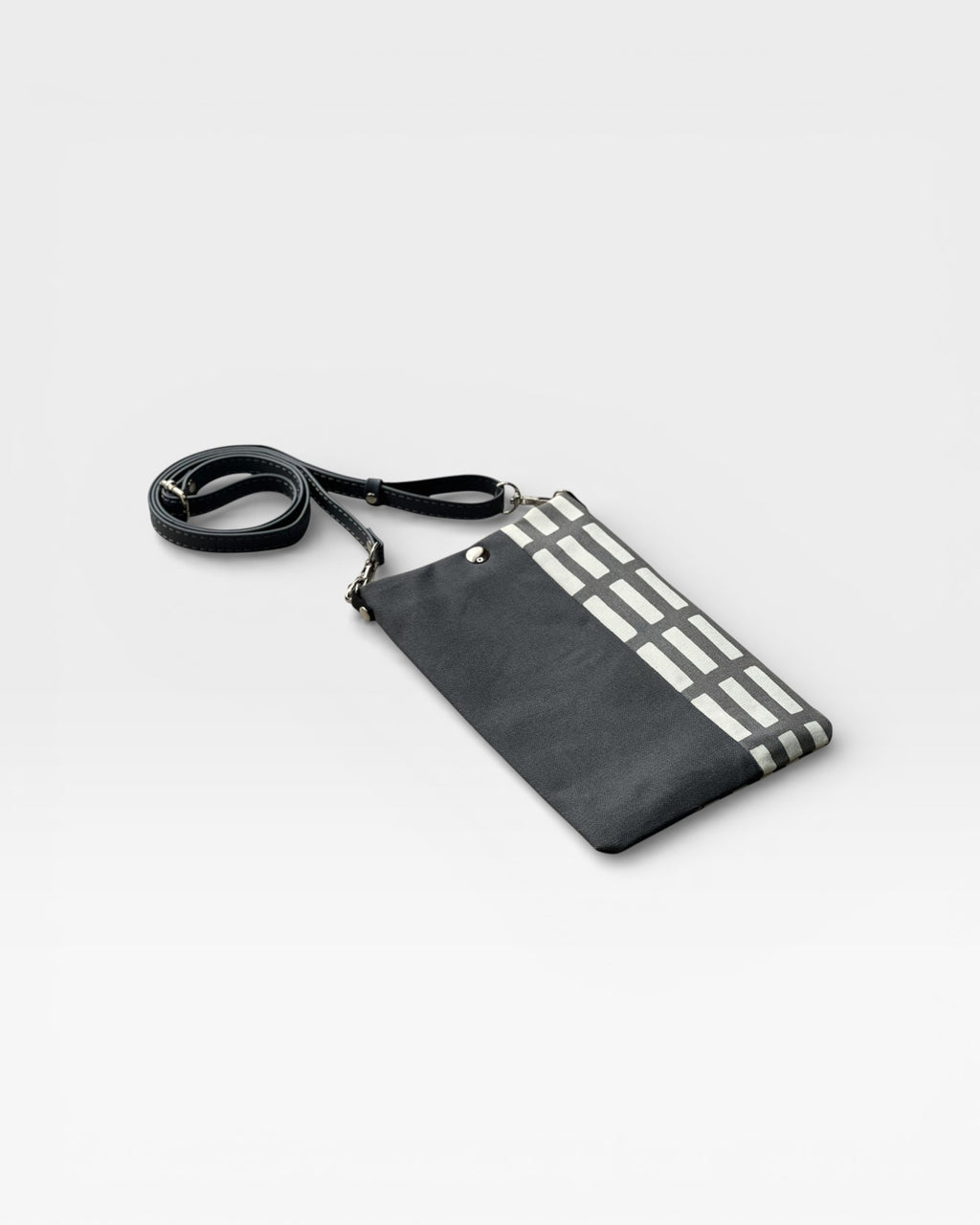 Grey×Grid Stripe<br>Phone Bag