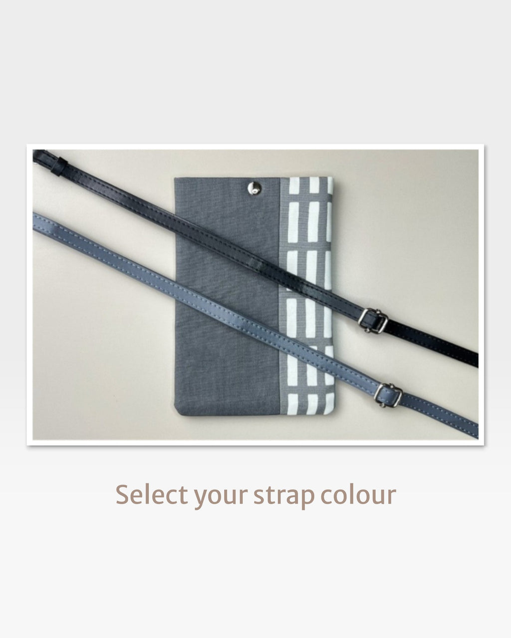Grey×Grid Stripe<br>Phone Bag