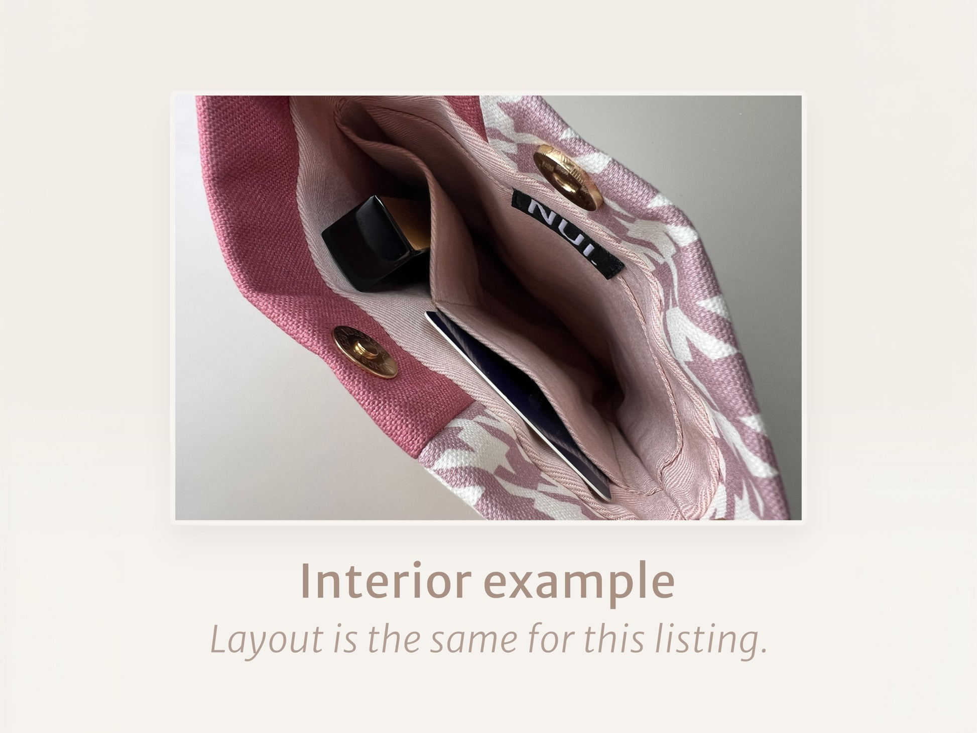 Midnight×Mustard Houndstooth<br>Phone Bag