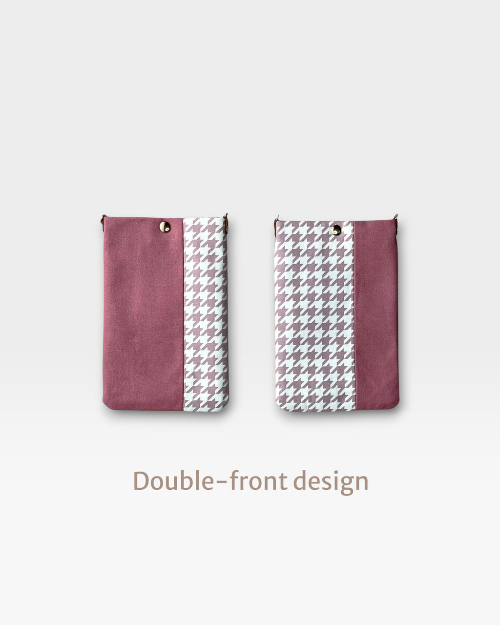 Pink×Houndstooth Phone Bag
